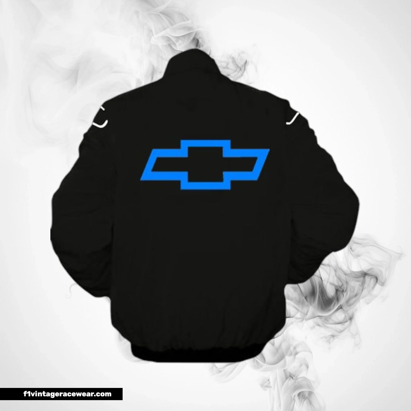 Chevy Racing Jacket Black Track Inspired Design