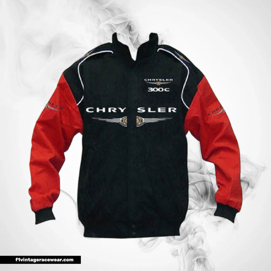 Chrysler 300C Racing Jacket Black Red Vintage Style