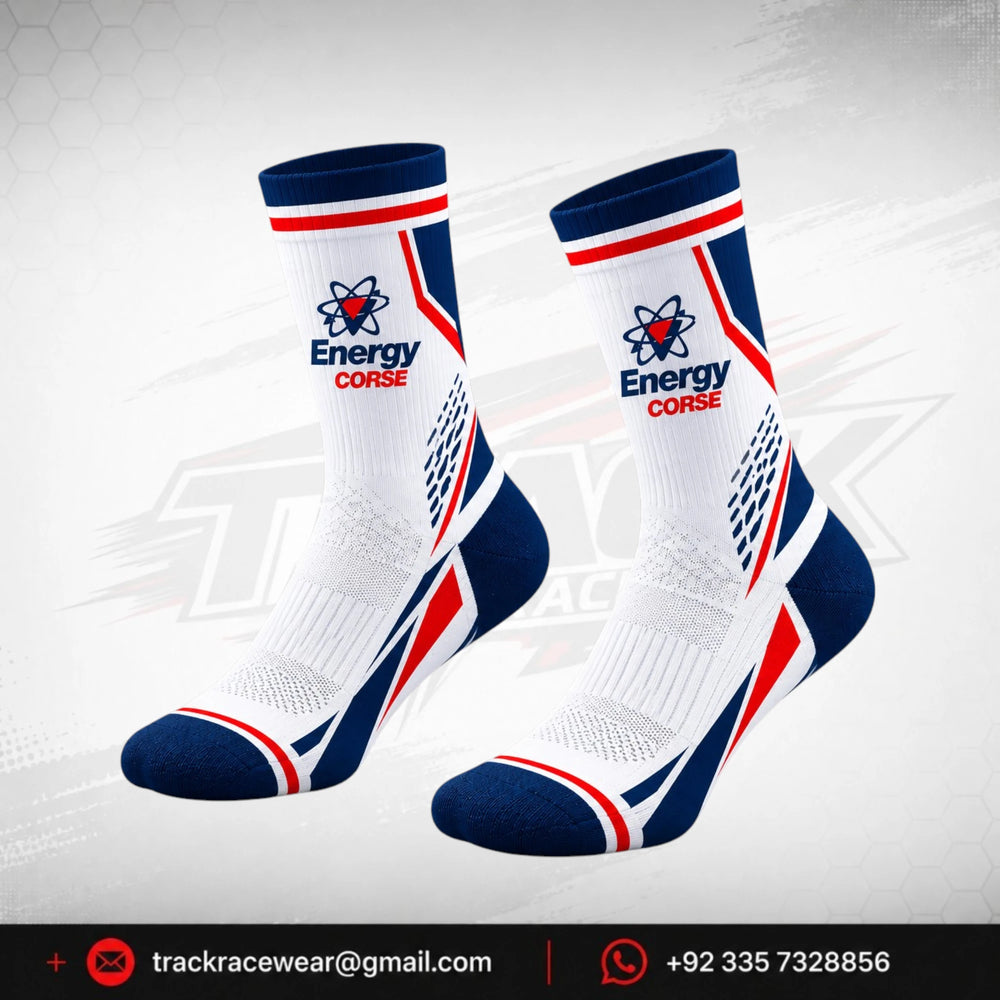 Custom Kart Racing Socks – Breathable Performance Go-Kart Crew Socks