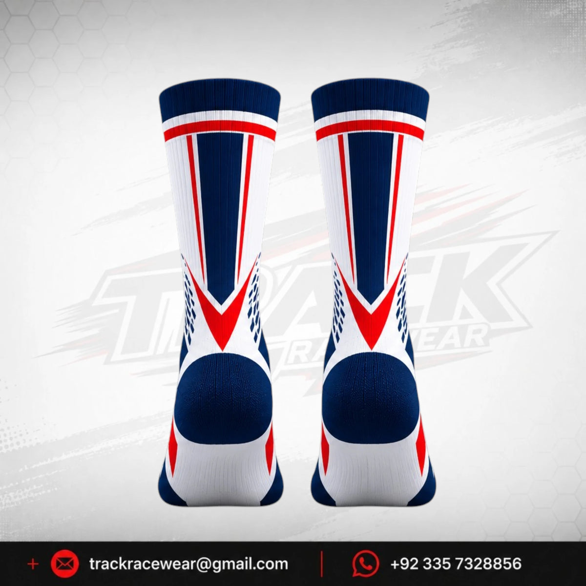 Custom Kart Racing Socks – Breathable Performance Go-Kart Crew Socks