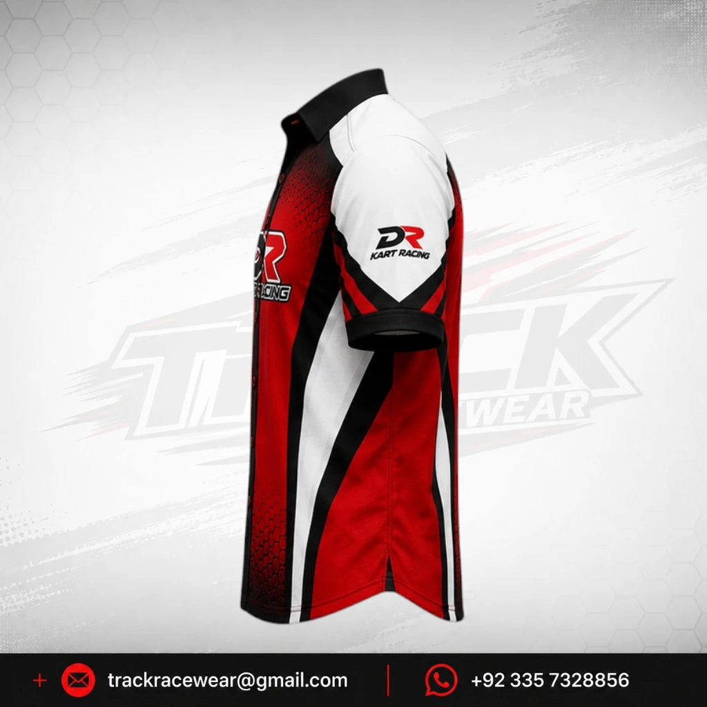 Premium Custom Button-Down Kart Racing Shirt