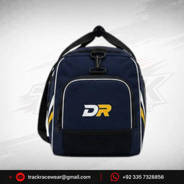 DR Racing Kart Navy Yellow White Gear Bag