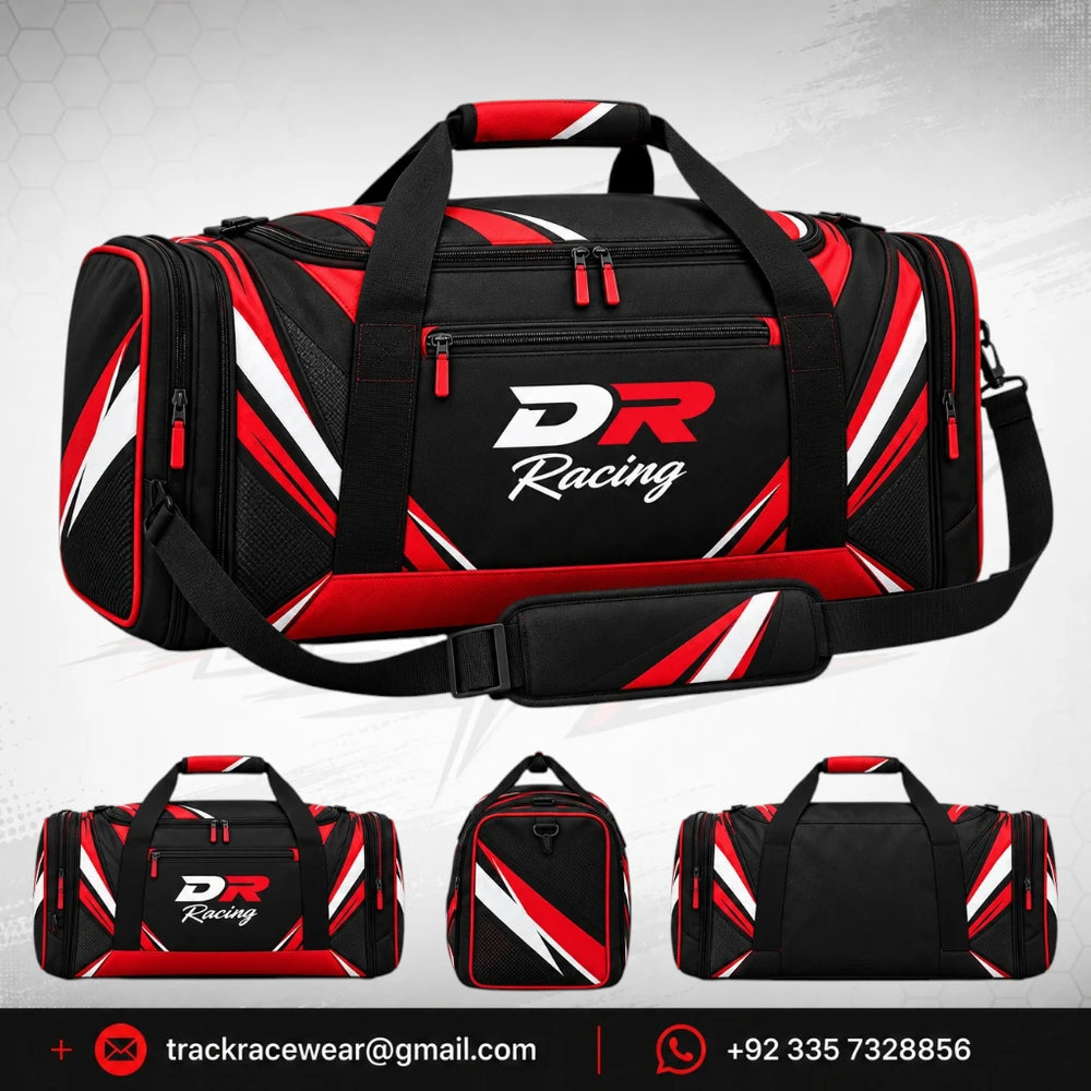 DR Racing Kart Red Black White Gear Bag