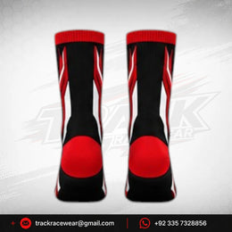 DR Racing Kart Red Black White Racing Socks