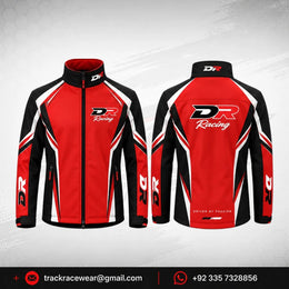 DR Racing Kart Red Black White Racing Jacket