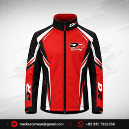 DR Racing Kart Red Black White Racing Jacket