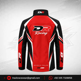 DR Racing Kart Red Black White Racing Jacket