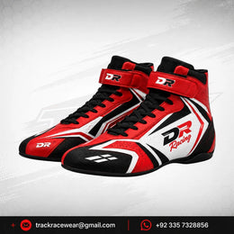 DR Racing Kart Red Black White Racing Shoes