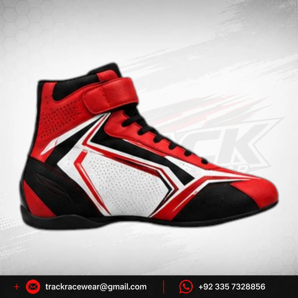 DR Racing Kart Red Black White Racing Shoes