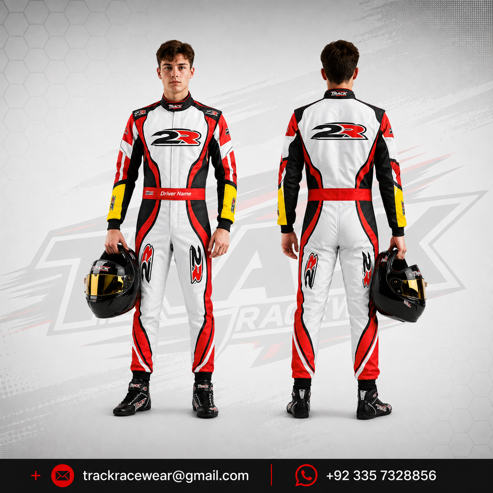 DR Kart Racing Custom Suit - Red White Black