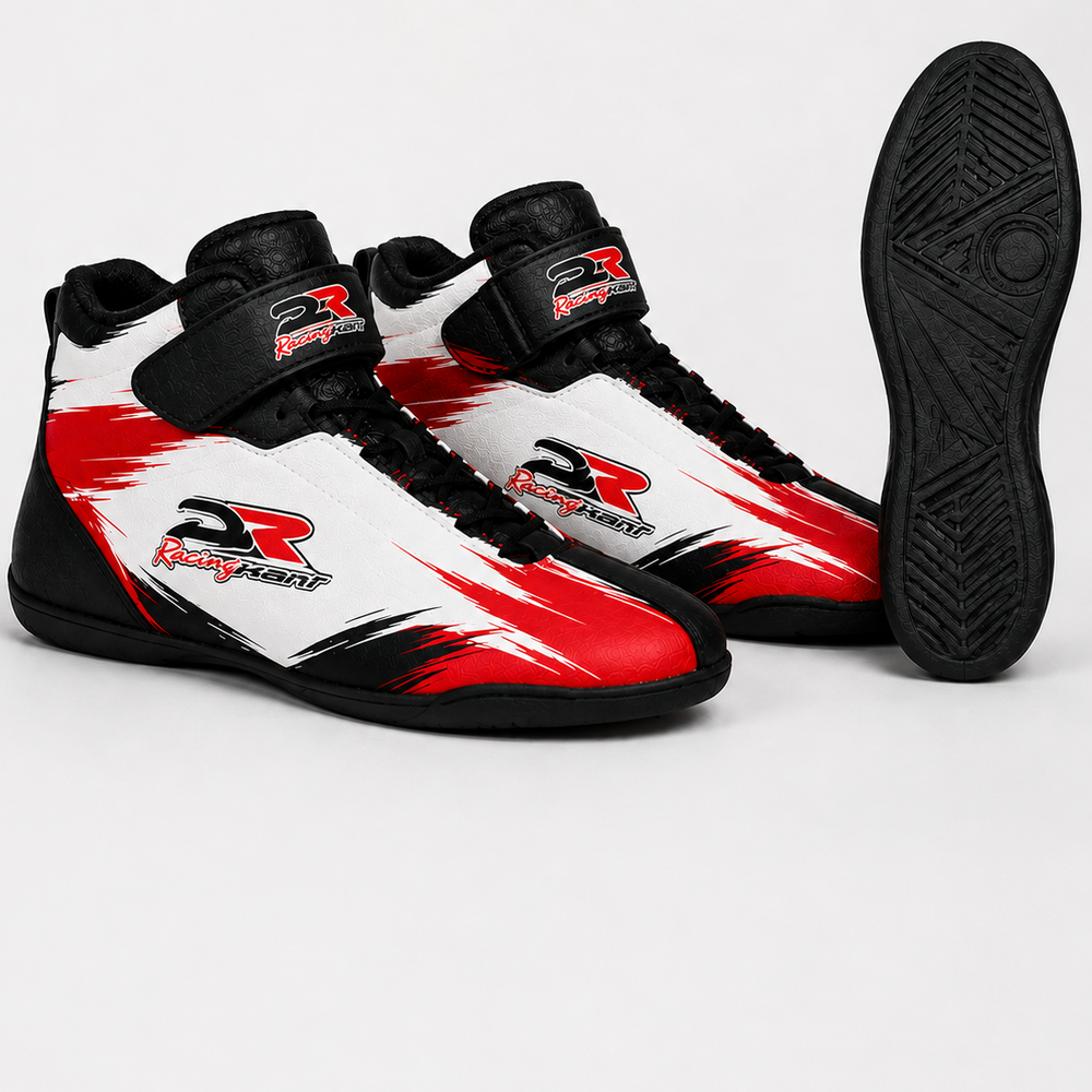 DR Kart Racing Shoes | Red White Black