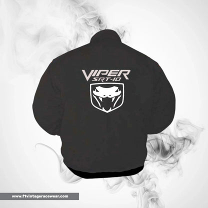 Dodge Viper SRT 10 Racing Jacket Dark Gray Streetwear Style