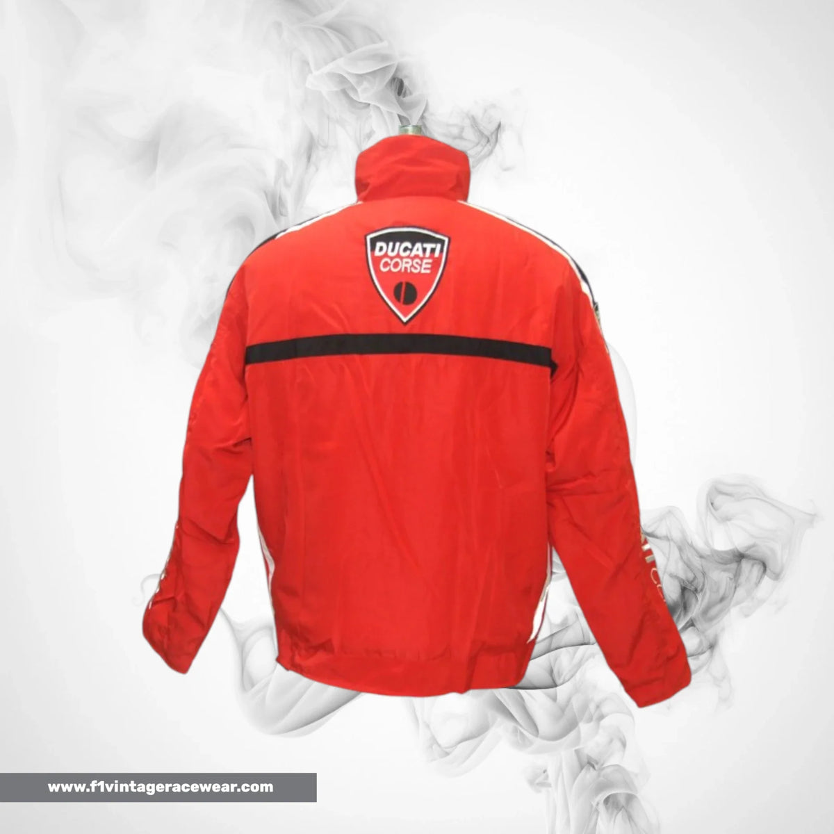 Ducati Corse MotoGP Inspired Jacket Red Black Trim Racing Jacket