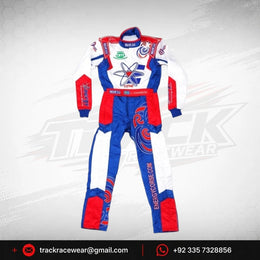Energy Corse Driver Racing Suit – Blue Red & White