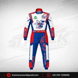 Energy Corse Driver Racing Suit – Blue Red & White