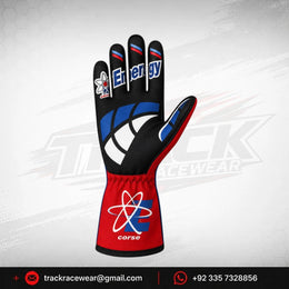 Energy Corse Kart Racing Gloves – Red White Blue