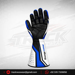 Energy Corse Karting Gloves – Blue Black & White