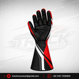 Energy Corse Karting Gloves – Black Red & White