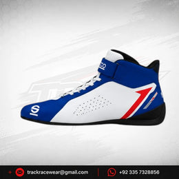 Energy Corse Racing Shoes – Blue White & Red High-Top