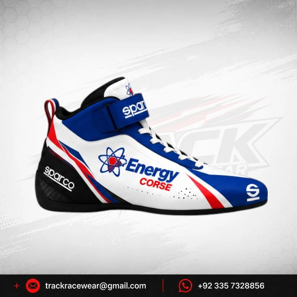 Energy Corse Racing Shoes – Blue White & Red