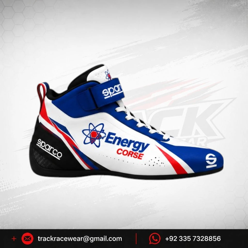 Energy Corse Racing Shoes – Blue White & Red