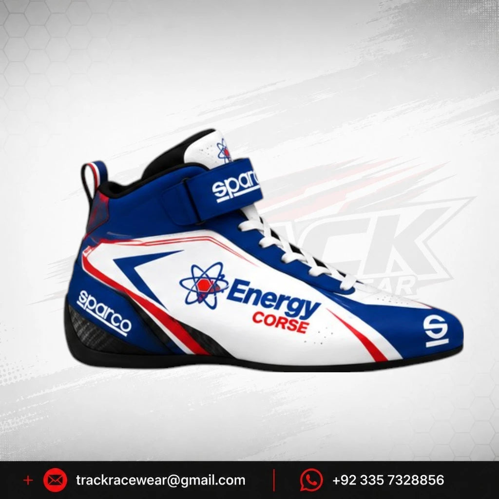 Energy Corse Racing Shoes – Blue White & Red