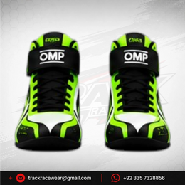 Exprit Black Green High-Top Karting Shoes