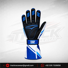 Exprit Blue & White Kart Racing Gloves