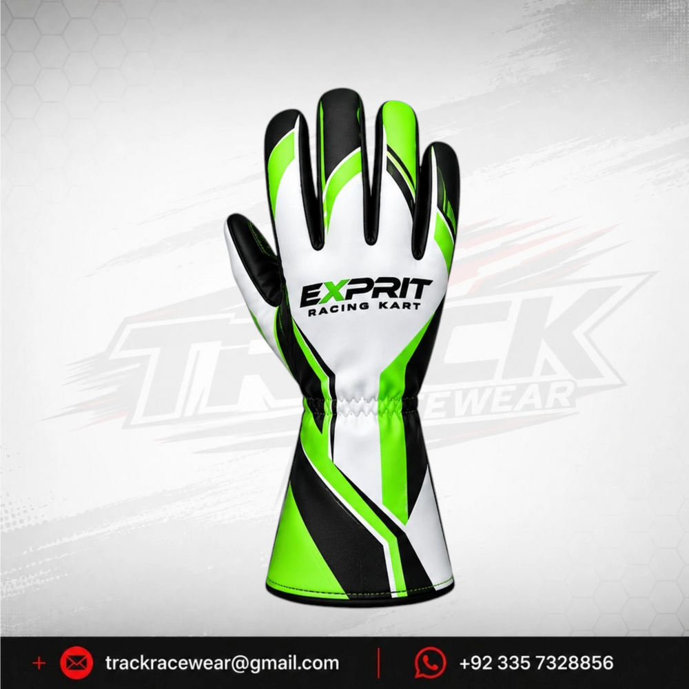 Exprit Neon Green Kart Racing Gloves