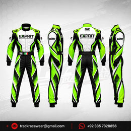 Exprit Neon Green & Black Kart Racing Suit