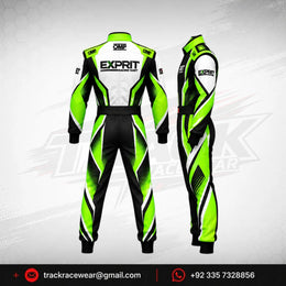 Exprit Neon Green & Black Kart Racing Suit
