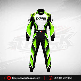 Exprit Neon Green & Black Kart Racing Suit