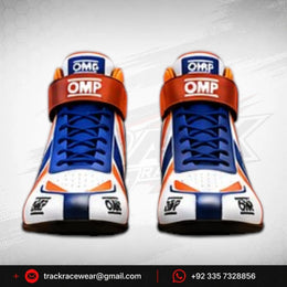 Exprit Racing Kart Shoes – Blue White & Orange