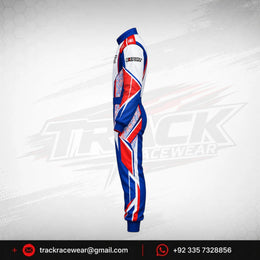 Exprit Red & Royal Blue Motorsport Kart Racing Suit