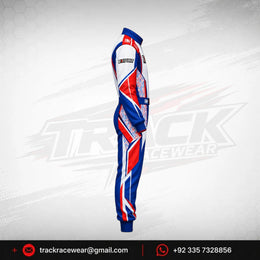 Exprit Red & Royal Blue Motorsport Kart Racing Suit