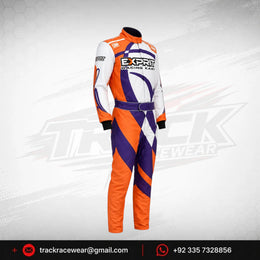 Exprit Orange & Purple Kart Racing Suit