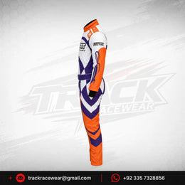 Exprit Orange & Purple Kart Racing Suit
