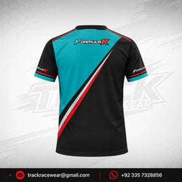 Formula K Turquoise & Black Motorsport T-Shirt