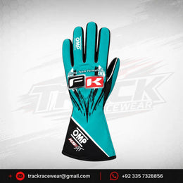 Formula K KS-AT Turquoise Racing Glove for Karting