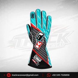 Formula K KS-AT Performance Karting Gloves with Carbon-Style Grip Design
