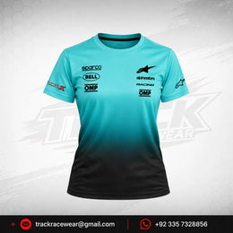 Formula K Turquoise Gradient Racing T-Shirt