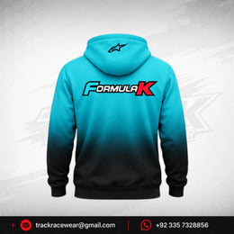 Formula K Turquoise & Black Motorsport Hoodie
