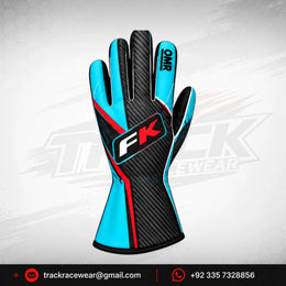 FK Turquoise Motorsport Karting Gloves – Performance Racing Gear