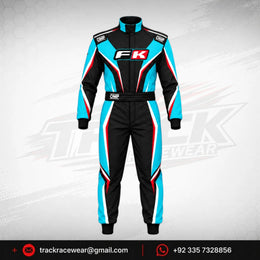 FK Turquoise & Black Kart Racing Suit – OMP Motorsport Design