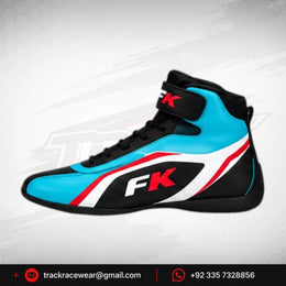 FK Turquoise & Black High-Top Racing Shoes