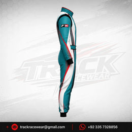 Custom Turquoise Kart Racing Suit – FK Racewear Performance Motorsport Suit