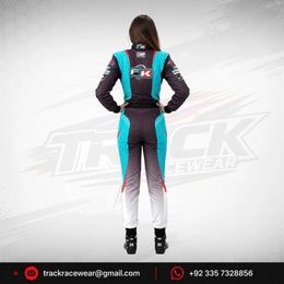 Cyan & Charcoal Kart Racing Suit – FK Custom Motorsport Racewear