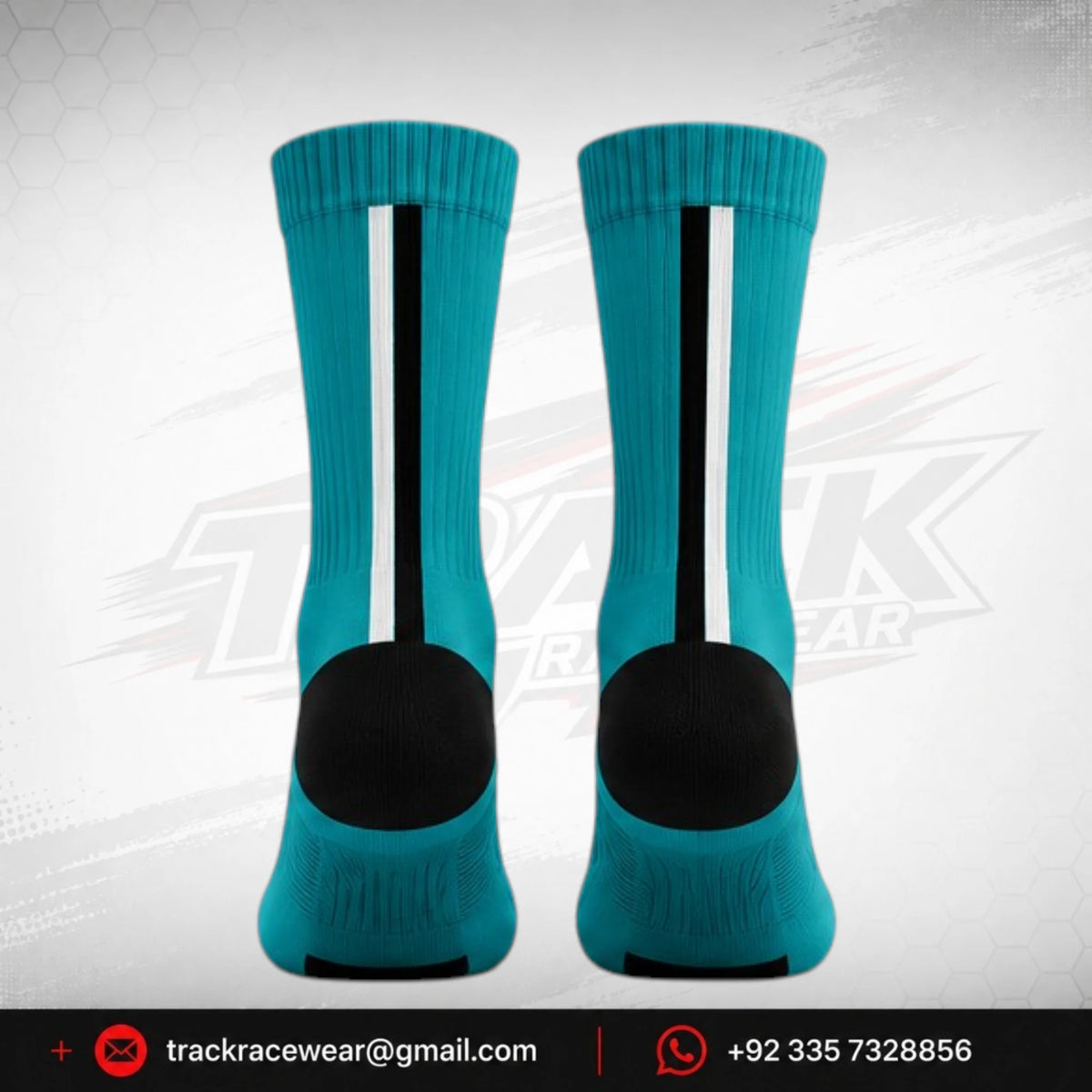 Formula K Turquoise Racing Crew Socks – Motorsport Performance Socks