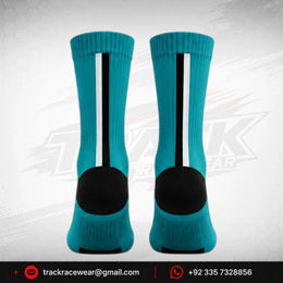 Formula K Turquoise Racing Crew Socks – Motorsport Performance Socks
