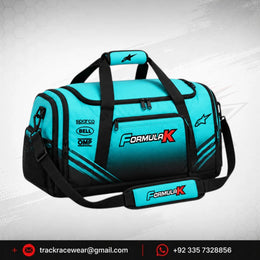 Formula K Turquoise & Black Racing Gear Bag with Shoe Compartment
